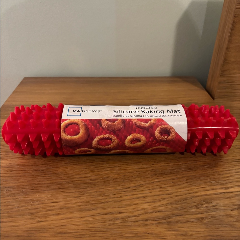 Mainstays Textured Red Silicone Baking Mat